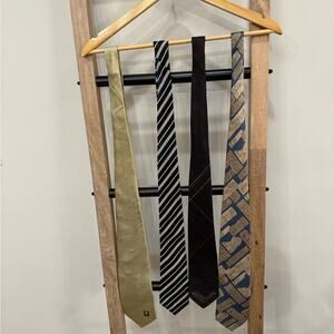 Bundle of ties - Gold, Black, Brown, Blue